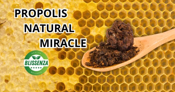 Spoon Full of raw Propolis